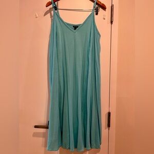 Turquoise Torrid sundress, fully lined.